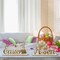 Set of 5 Easter Table Decorations – Wooden Bunny Signs with "He is Risen" for Farmhouse Rustic Home & Office Decor, Tiered Tray & Table Centerpieces